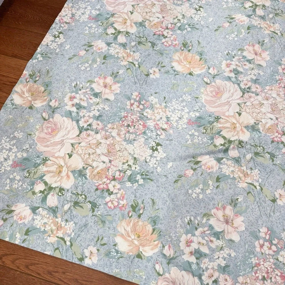 Vintage Croscill Tie Back‎ Drape Curtain 74 X 73 Floral Girly Classic Pink READ